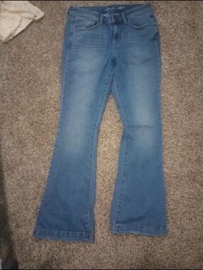 INC International Concepts Light Blue Flare Jeans